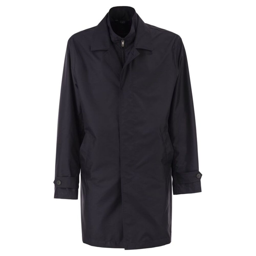 Fay Men Morning Coat In Water-Repellent Technical Poplin